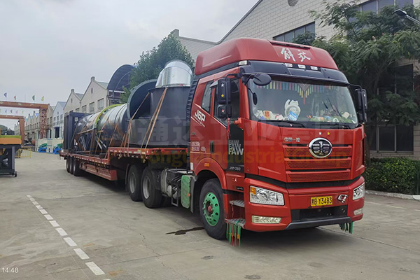 通達(dá)重工山西客戶有機(jī)肥生產(chǎn)線發(fā)貨